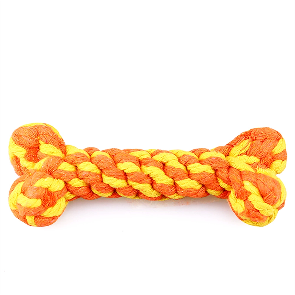 Pet Toy Resistanted Dog Chewing Indestructible Cat Bite Cotton Rope Bones