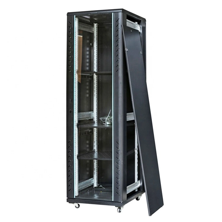 Server Rack 19 Inch 24u 42u 47u Soundproof Floor Standing Network Rack Cabinet Spring Press Door