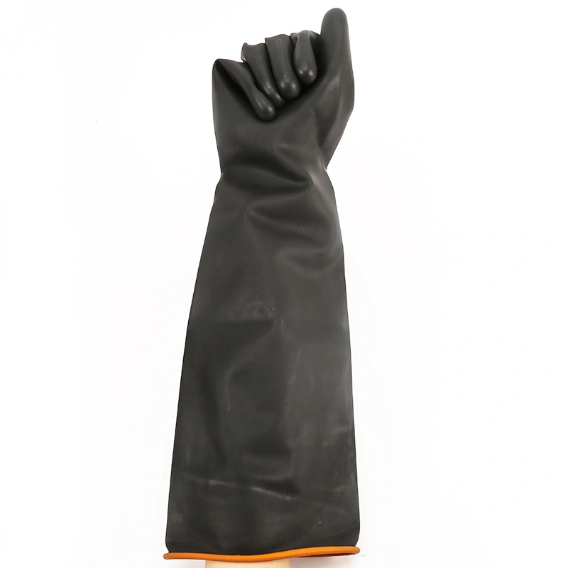 One Pair Black Skin Plastic PVC Latex Male Mannequin Hand Gloves Display Hands