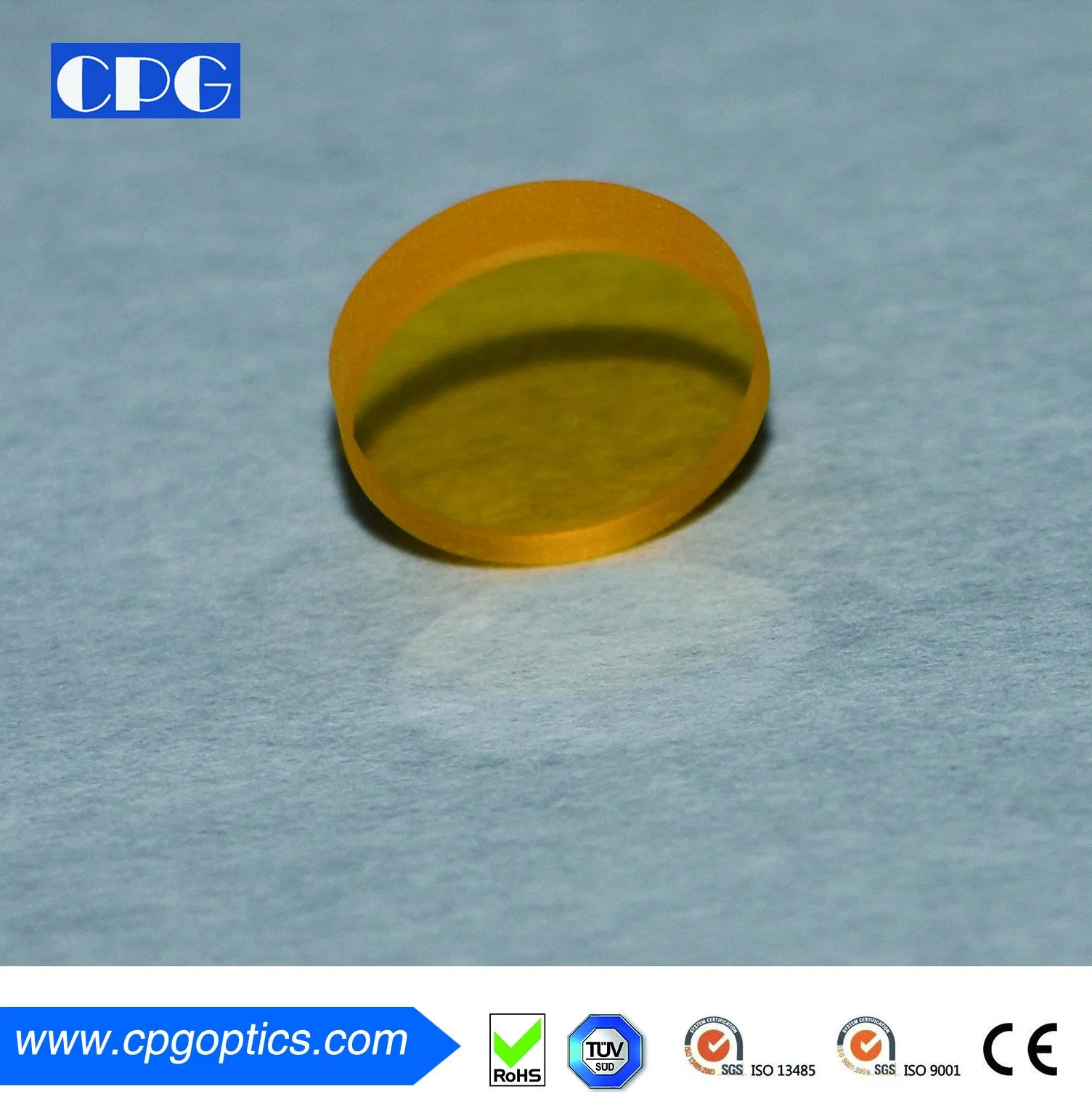 Dia12.7mm (OG515) Uncoated Color Glass Optical Filter