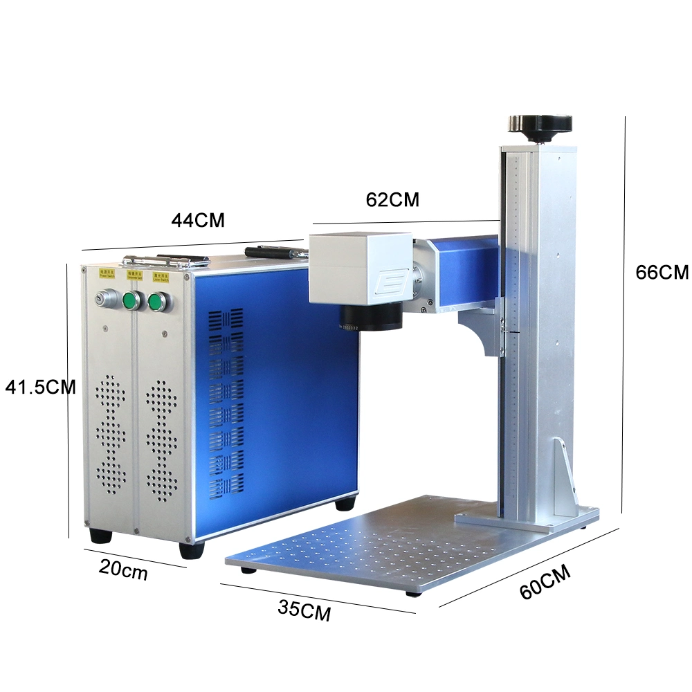 Portátil de 50 W com dispositivo portátil de marcação Raycus Fibre Laser para SS Rolamento de metal