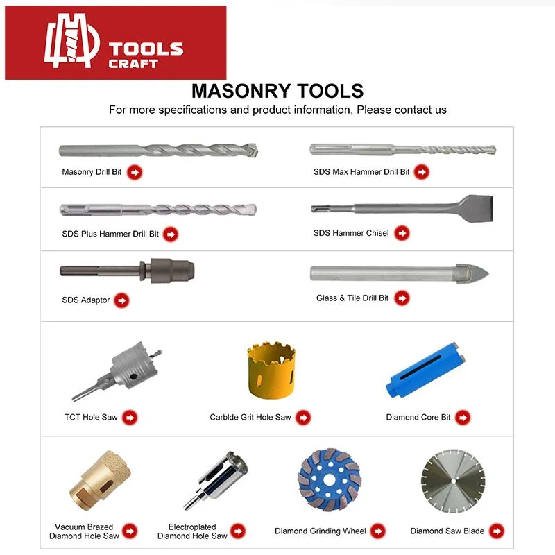 SDS Plus Hammer Drill Bit 4 Flute 2 Cutter