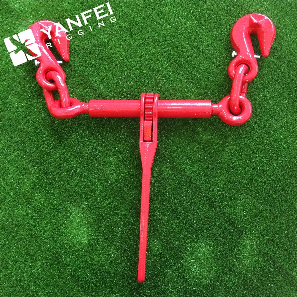 Grade80 Ratchet Type Lashing Chain Load Binder with Hooks