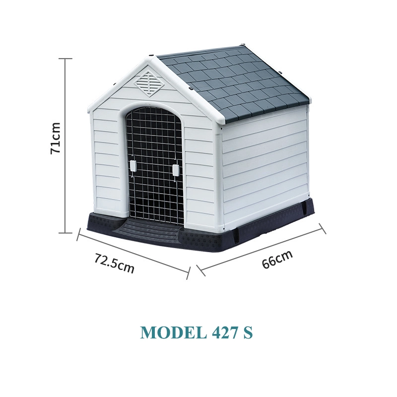 Pet luxuosa piscina grande tamanho removíveis de plástico Rainproof Dog House com Janela