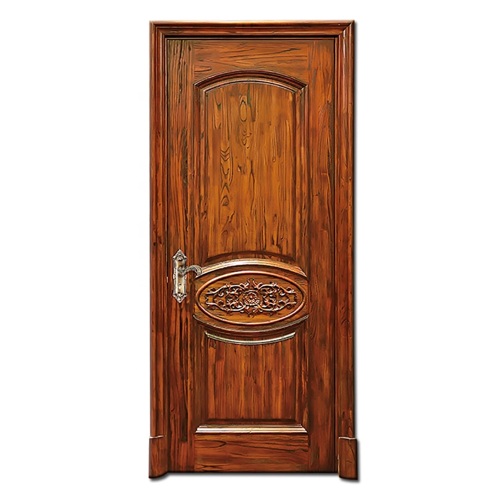 Solid Interior Sliding Moroccan Wooden Door Wood Doors