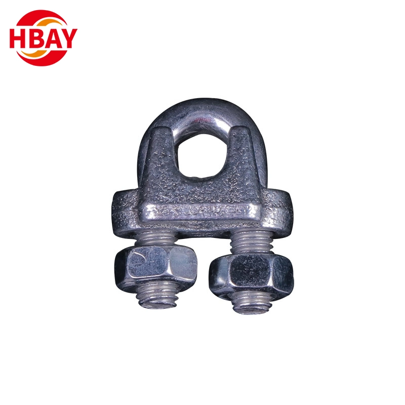 U. S. Tipo Galv cable maleable pinzas de cuerda chapado en zinc