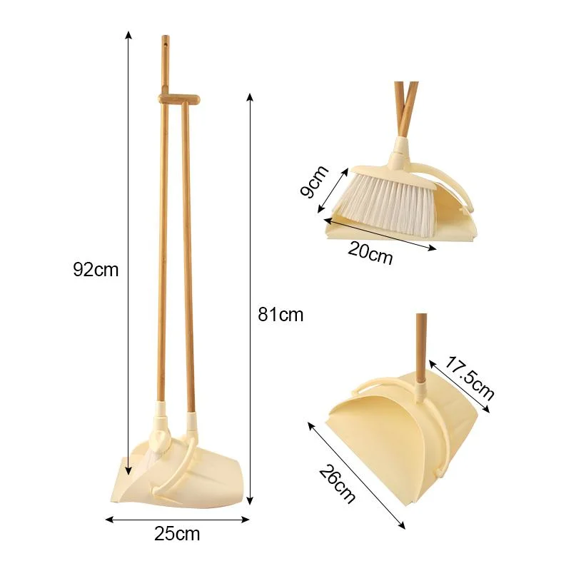 Maison écologique des outils de nettoyage long manche balai pelle à poussière de pliage définie