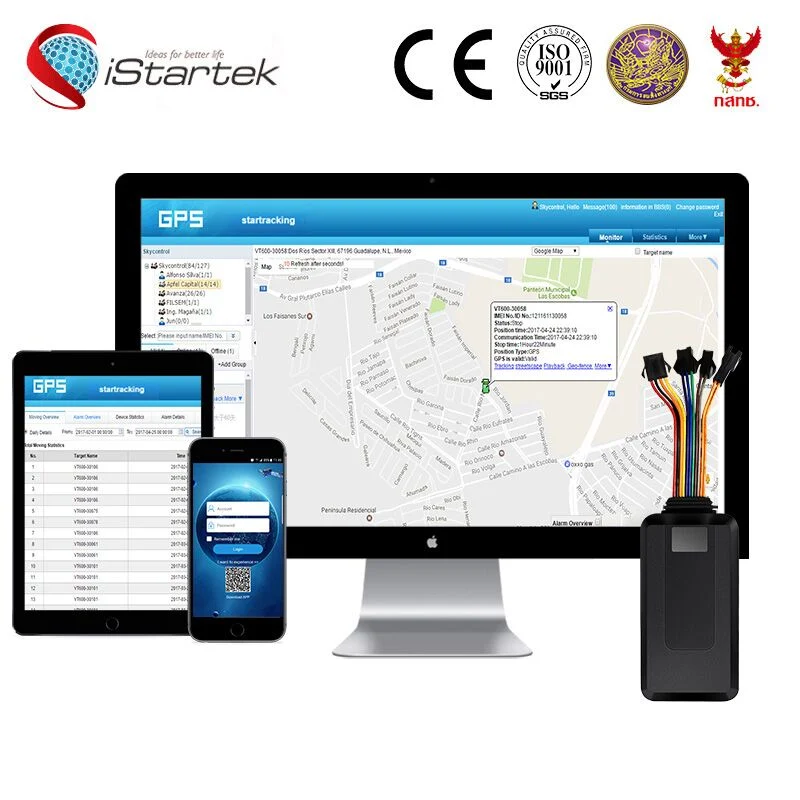 Istartek Vt206 850/900/1800/1900MHz Real Time Anti-Theft Alarms Vehicle GPS Tracking Device Sos Panic