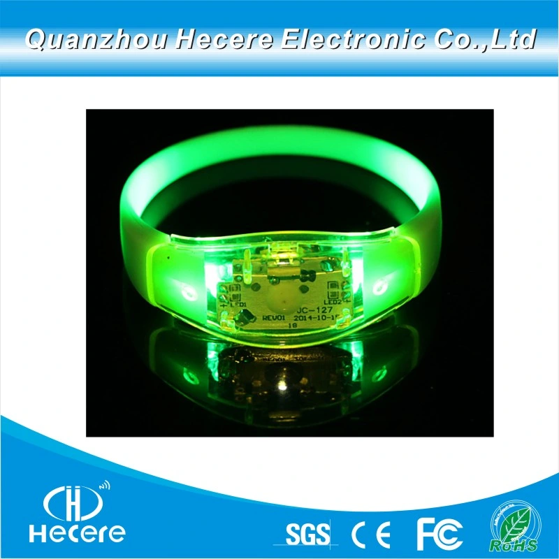 Sound Controlled Motivational LED Flashing Wristband for Christmas Decoration Party Show