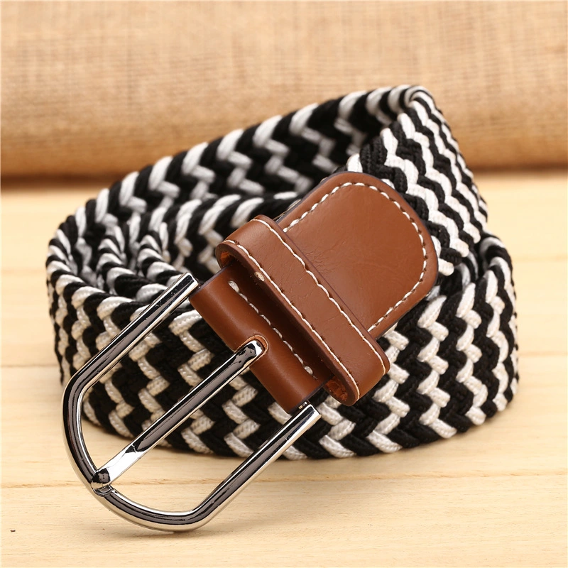 Factory Custom Webbing Accessories Braided Belt Fabric Weaving Casual Golf Pants Jeans Shirts Accessories