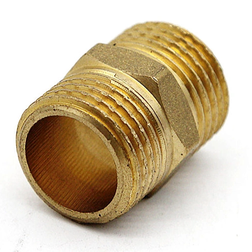 Brass Compression Fittings 1/2&prime; &prime; Male Threaded Nipple Joint