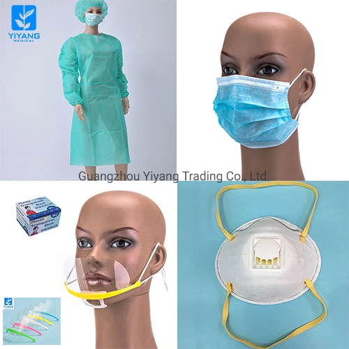 Einweg-Nonwoven medizinische chirurgische Gesichtsmaske und N95 Gesichtsmaske