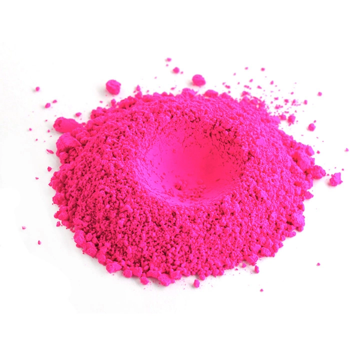 Fluoreszierendes Pigment für Hochtemperatur-Kunststoffe und Emulsionsfarbe