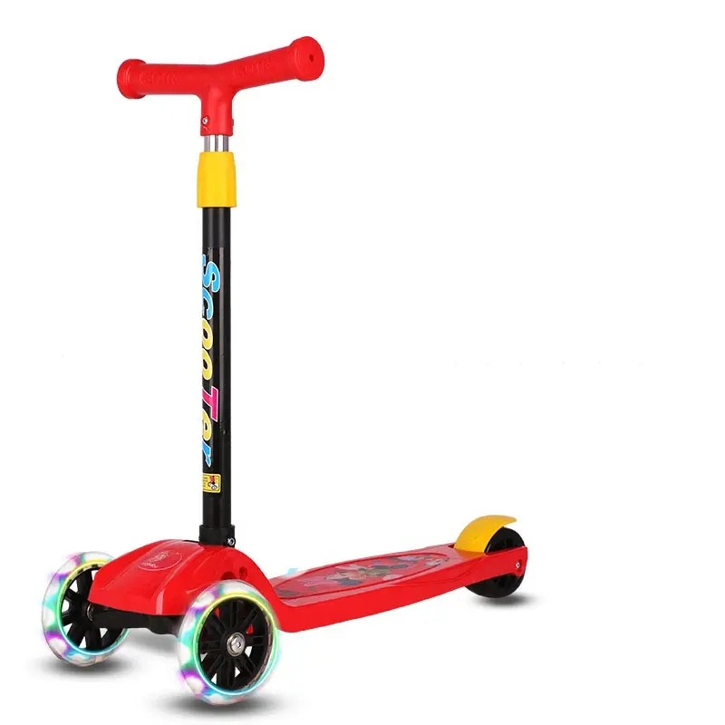 New Type Children&prime; S Scooter 3-8 Years Old 3 Wheel Adjustable Height Kids Scooter Children Kick Scooter