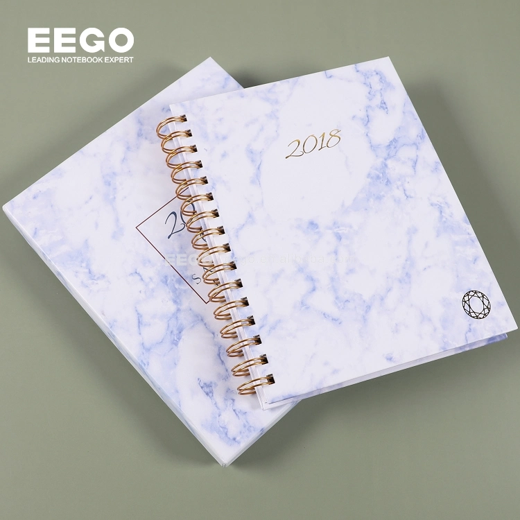 2023 Custom Logo Printing A5 Spiral Bound Notebook Planner Gift Set