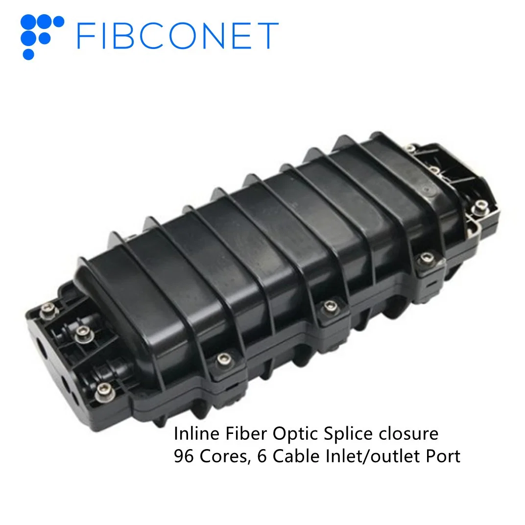 96 Core 6 Cable Inlet/Outlet Port Horizontal Fiber Splice Closure