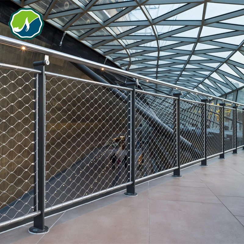 Ss 316 Stainless Steel Ferrule Cable Mesh Fall Protection Net Safety Netting Prevent Children Falling From Height