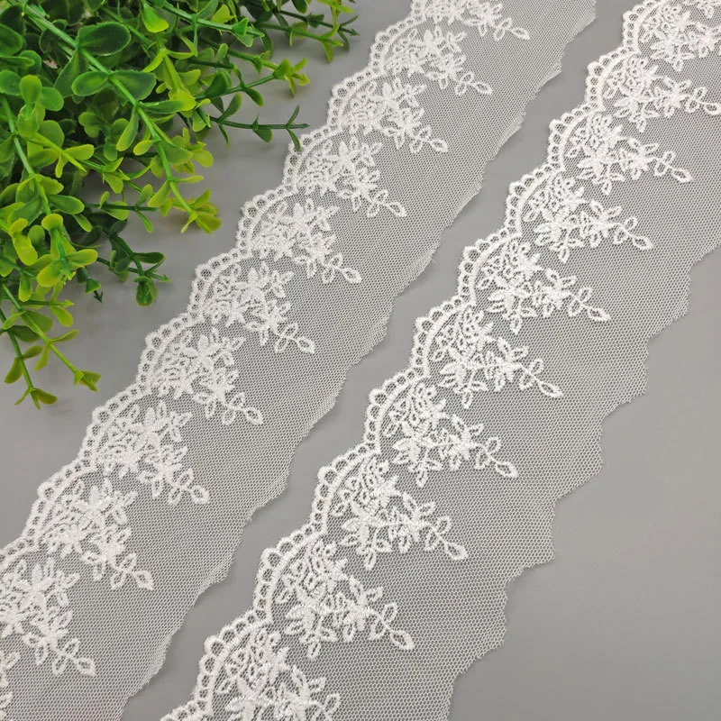 New Style Fancy Cotton Embroidery African Lace Fabric for Wedding Dress Garment Accessories