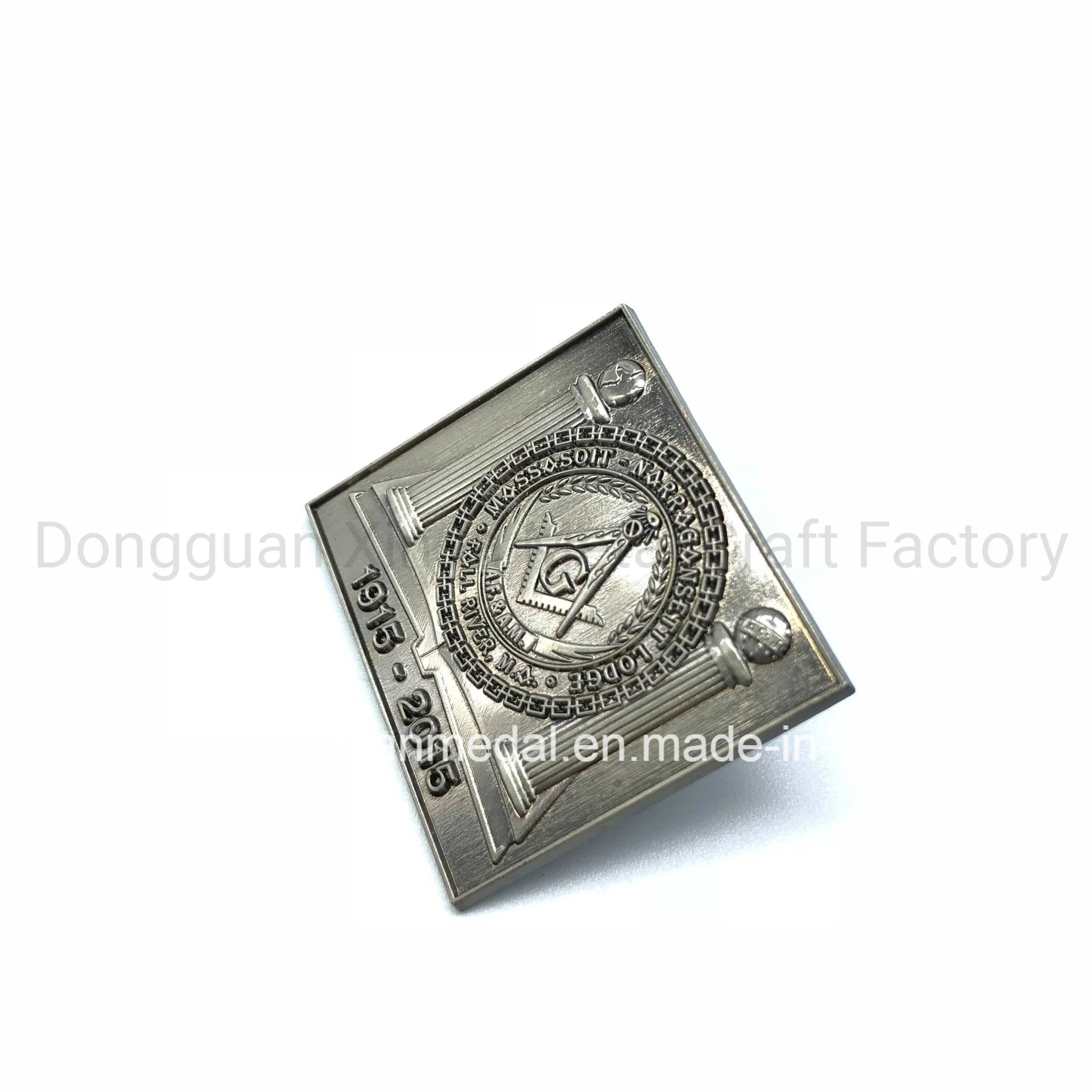 Custom Promotion Brass Brooch Souvenir Zinc Alloy