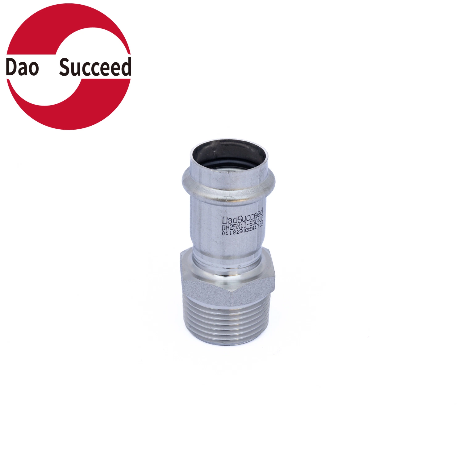 Wholesale SUS304/316L V Profile Stainless Steel Pipe Fitting Male Adapter