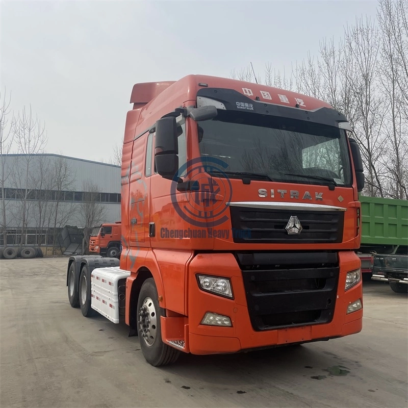 China 2017/2018/2019 Year Used 430HP /440 HP Sinotruk HOWO Sitrak T7h CNG Tractor Truck Head 6X4 Used CNG Euro 5 Tractor Trucks
