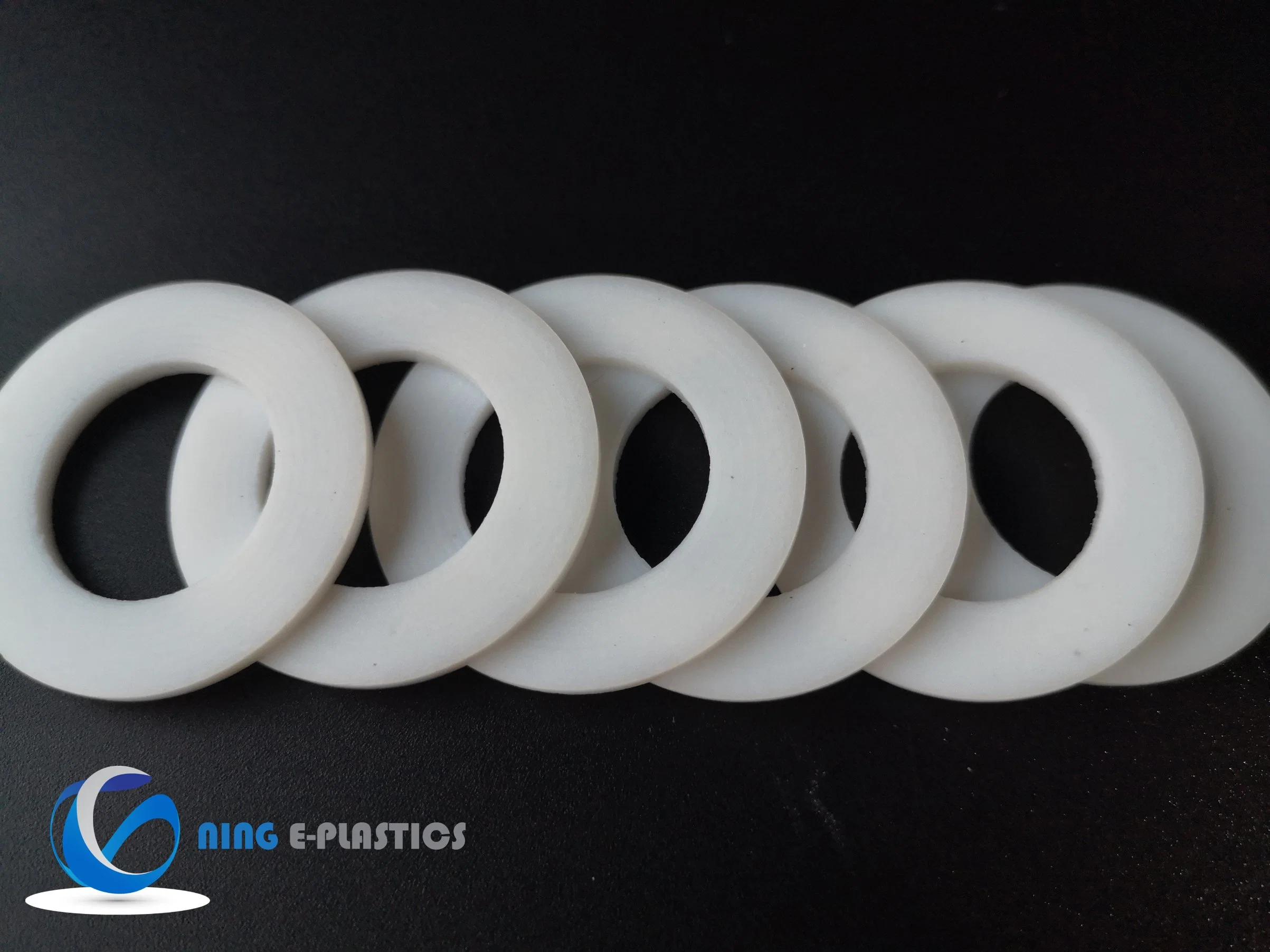 Customized Sliding Bush Bushing Teflon Flat Gasket Washer Bearing of PTFE Electric Insulation