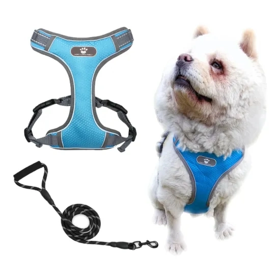 Oxford Fabric Breathable 3m Reflective Strips Harness Pet Supply