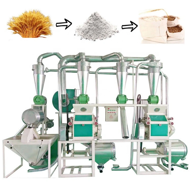 Máquina de molienda de harina de trigo con producción diaria de 5 Toneladas