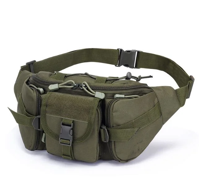 Outdoor Hiking Running Camouflage Tactical Waterproof Hip Belt Pouch Waist Bag