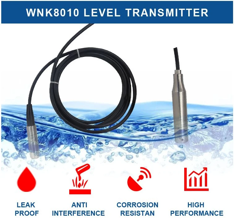 Analog Pool Water Level Sensor Submersible Liquid Level Transmitter