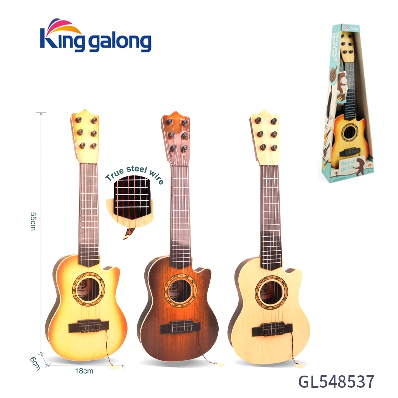 Cute Cartoon Musical Instrument Plastic Guitars Four Strings Kids Toy Ukulele