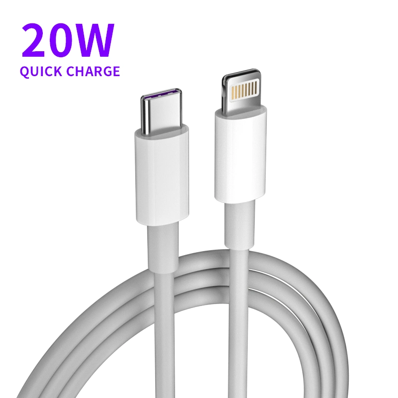 Los cables de teléfono móvil USB resistente a la iluminación de 3.3FT C Cable de 20W de tipo C Pd Cable de carga rápida para el iPhone Mini 12/12/12 PRO/12 PRO MAX/11/XR/Xs Max/XS/X.