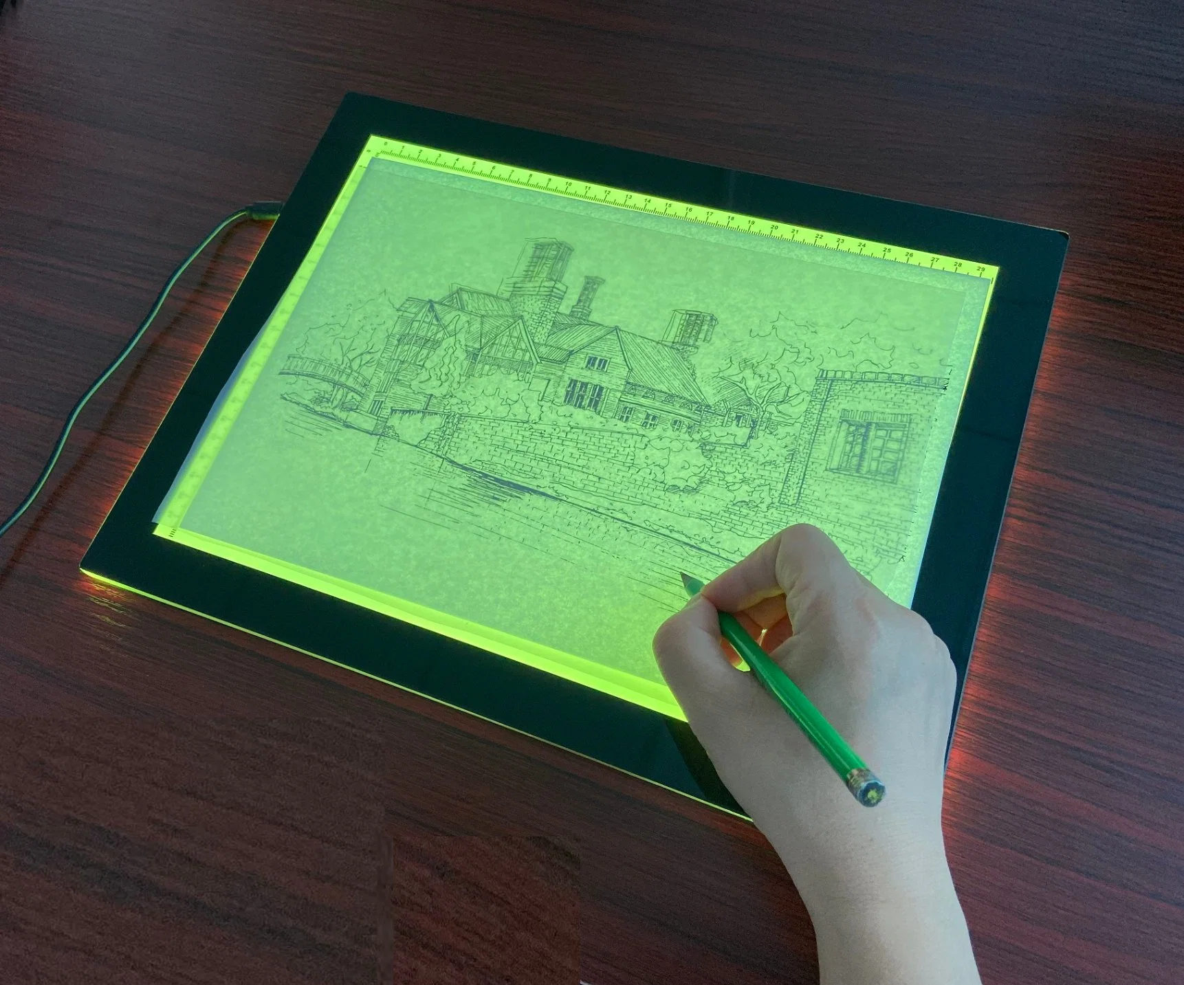 Kids Toys Regalos Juguetes cerebro LED Panel de Luz Play Drawing Almohadilla