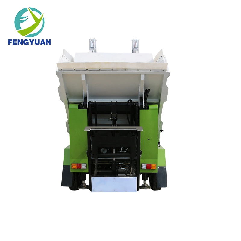 Automatic Garbage Compress Truck Sanitation Waste Collect Electric Four Wheel Car