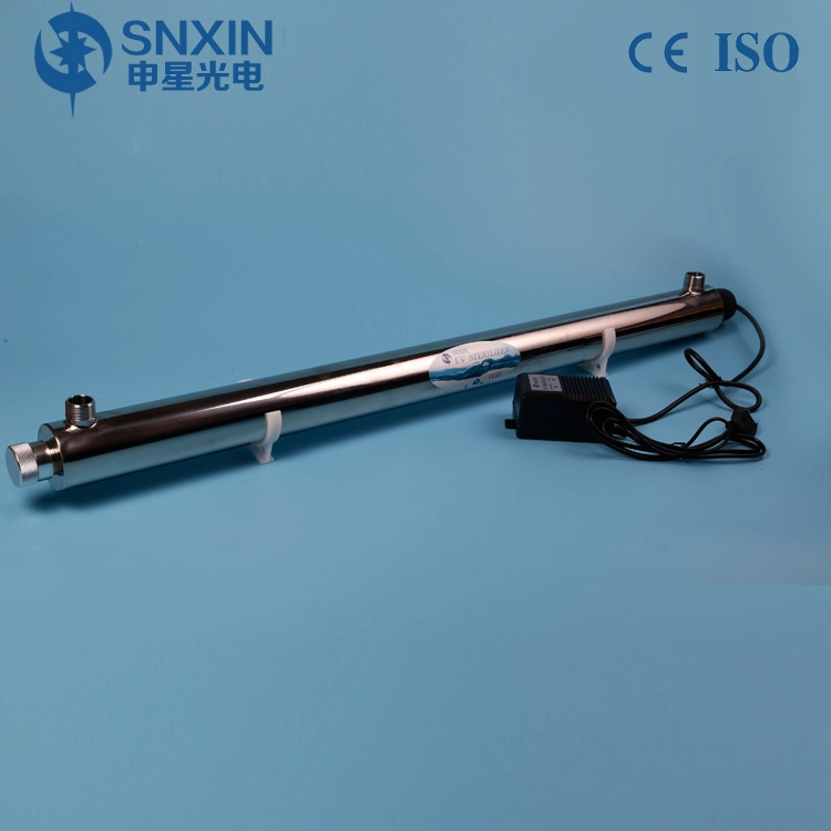 Snxin 55W 12gpm 3000 litros por hora Esterilizador UV filtración de agua 304ss del sistema de tratamiento de agua para la planta de agua