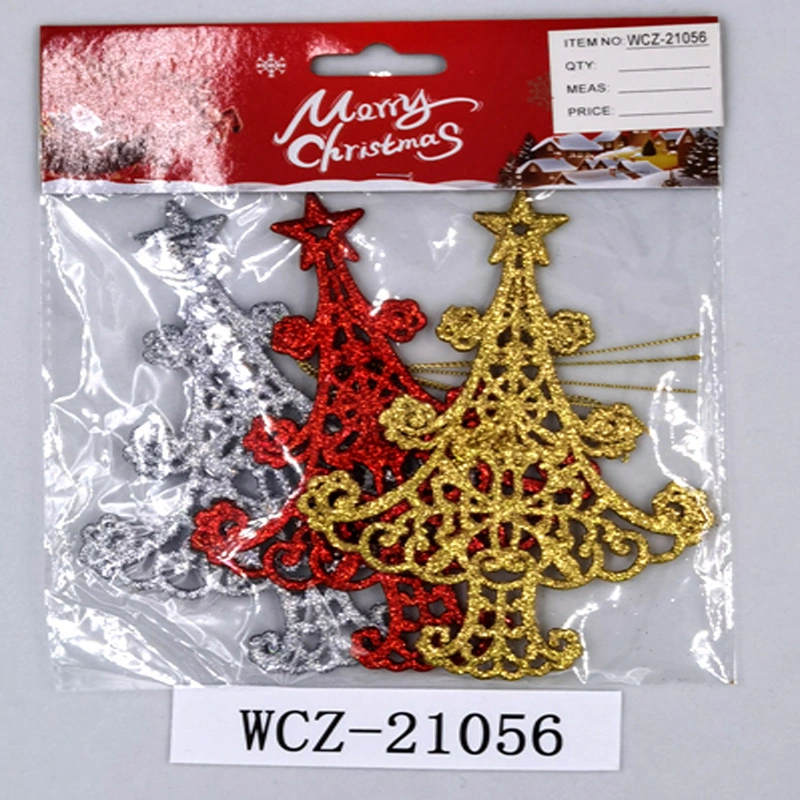 Custom colorido plástico de Natal Hanging Tree ornaments decoração de Natal