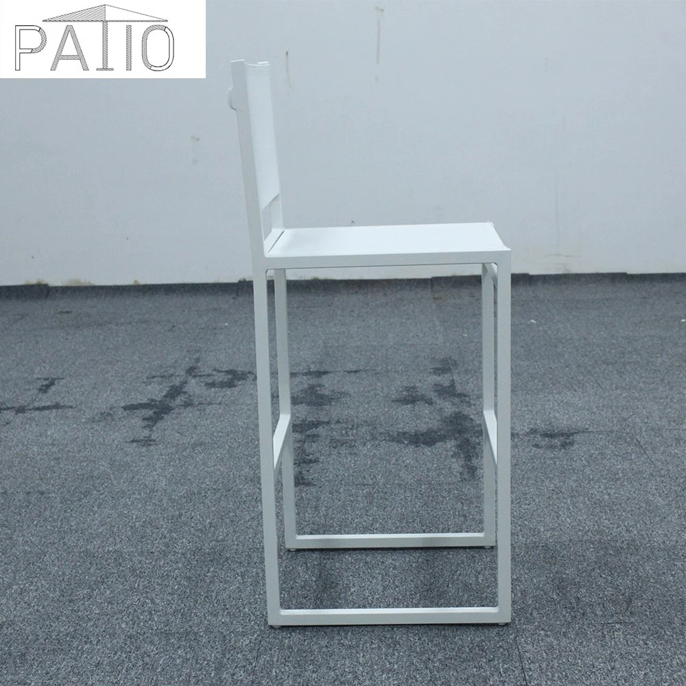 En el exterior de madera aluminio madera tabla de la barra de Barstool conjunto silla