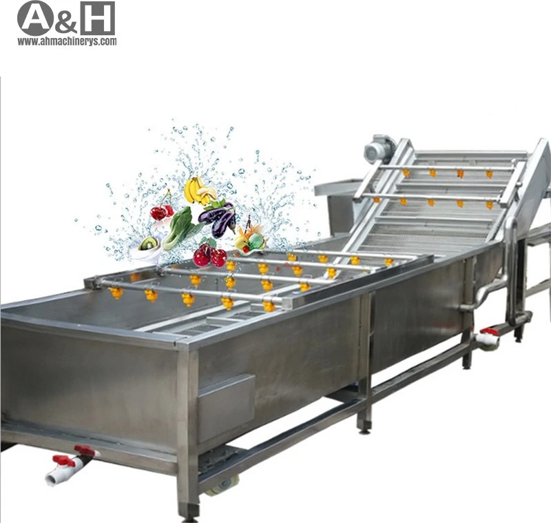 Industrial Chili Jerry Fresh Vegetable Fruits Cleaning Drying Processing Machinery Washing Machine