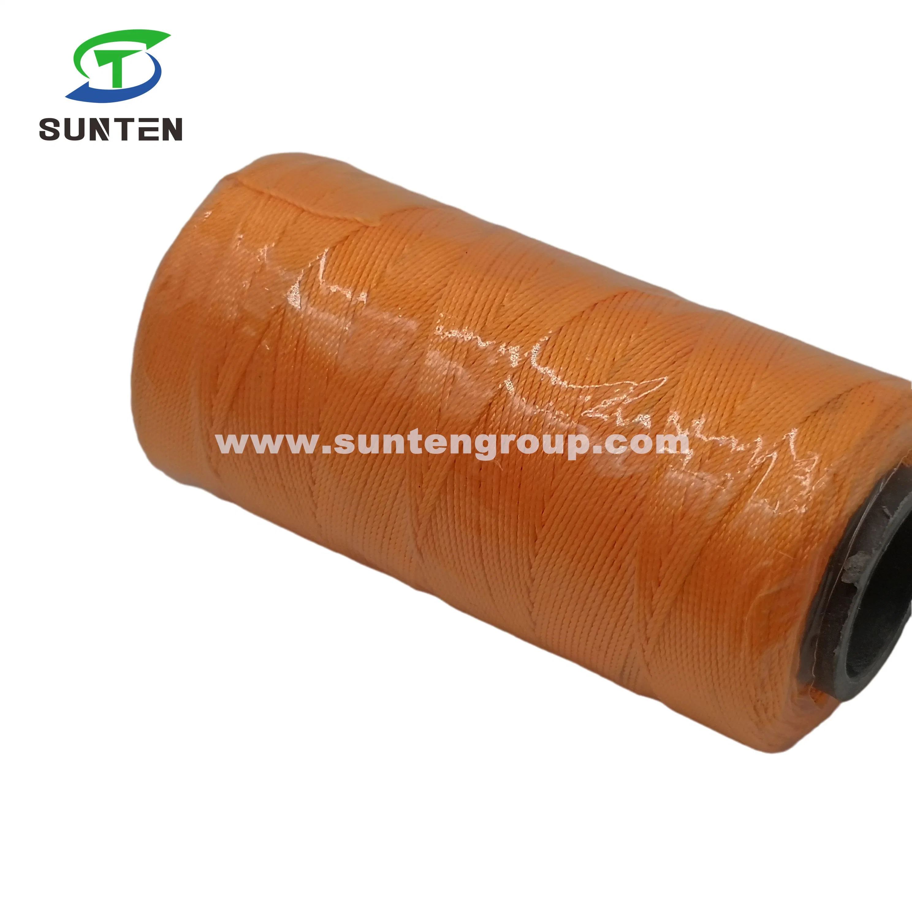 Orange High Tenacity PE/PP/Polyester/Nylon Plastic Twisted/Braided/Braid/Baler/Thread/Packing Line/Fishing Net Twine (210D/380D) by Spool/Reel/Bobbin/Hank