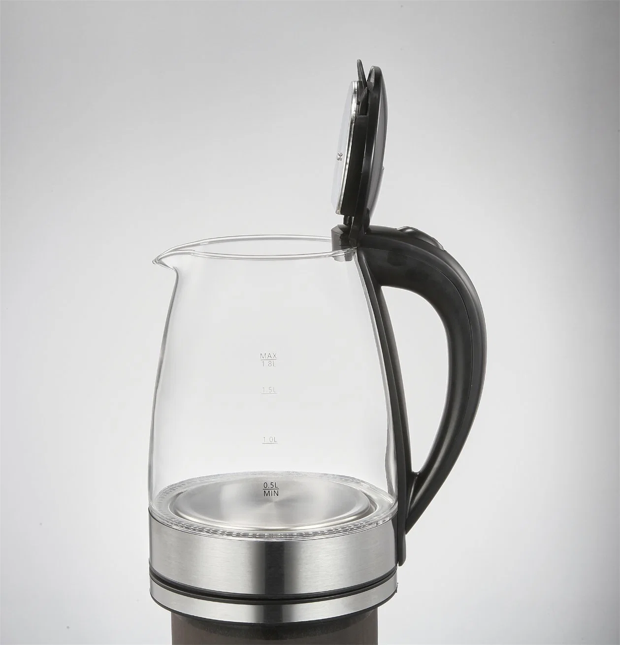 1.8L Glass Electric Kettle Household Hotel Stainless Steel Tea Electric Glass Kettle