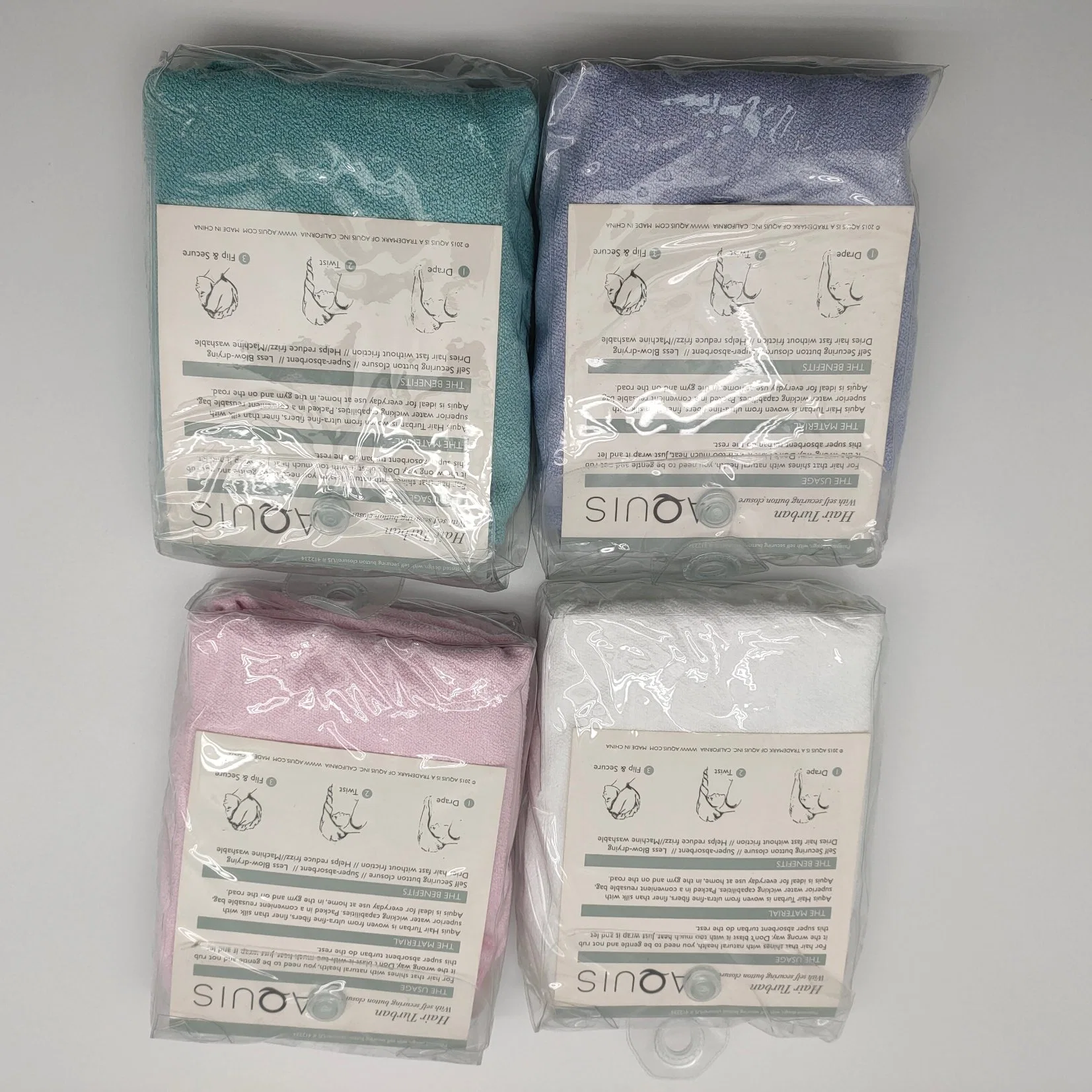 Microfibra durável de absorção de água Lisse Hair Wrap toalha da PAC