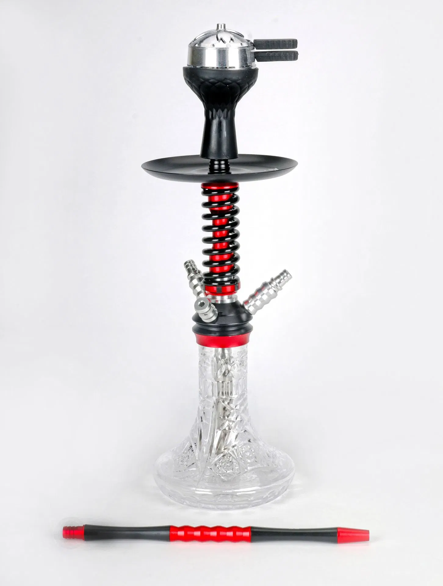 Hookah 3 Hose Shisha Spring Sheesha Complete Set with Hookah Bowl Charcoal Holder