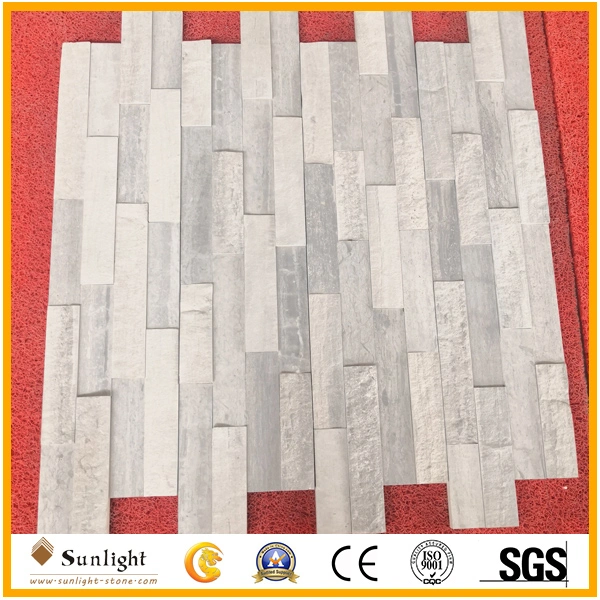 High quality/High cost performance  White Wood Vein Marble Culture Stone Wall Tiles