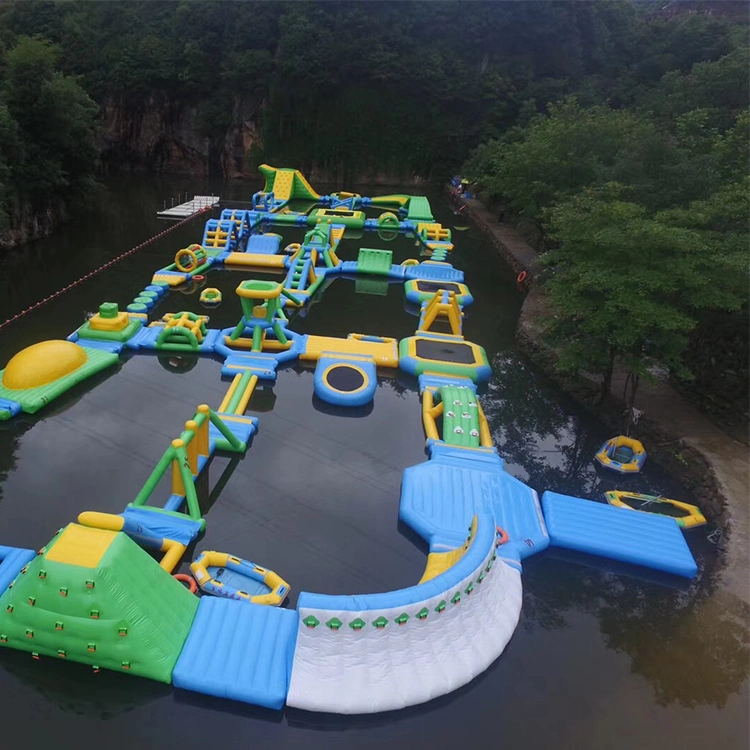 Outdoor Toys & Structures Inflatable Aqua Sports Equipment Park Inflatable Water Float Park for Child and Adult. Manufacturer Water Games Floating Water Slide