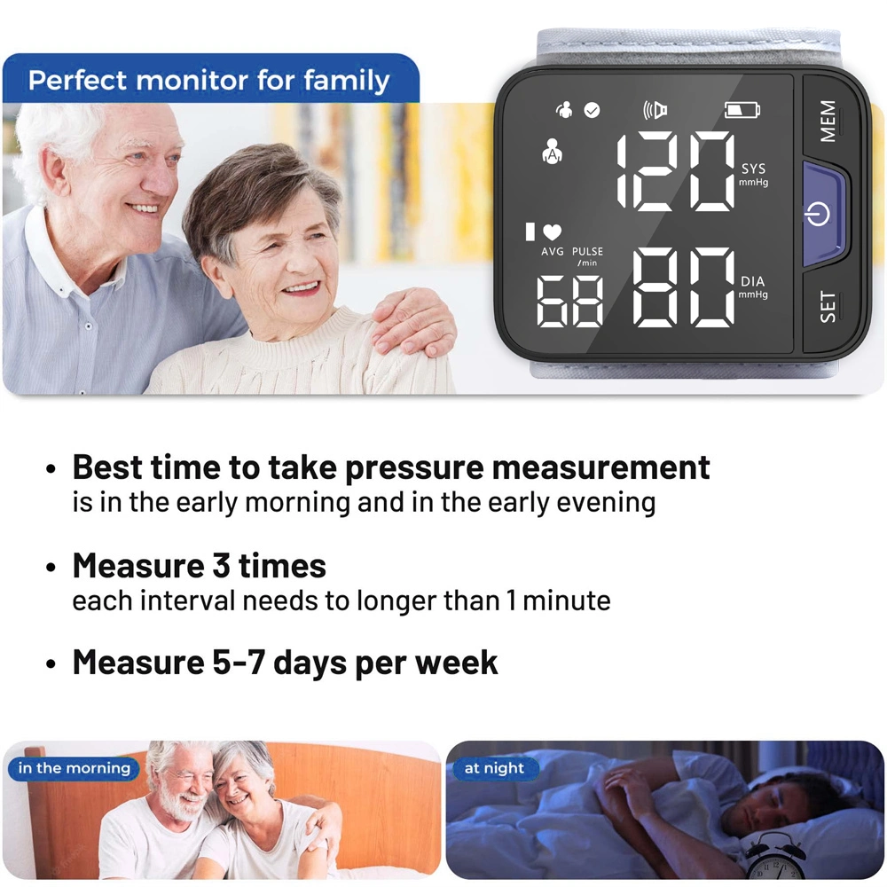 CE, ISO Approved Digital Bpm Wrist Sphygmomanometer Bpm High Qulaity