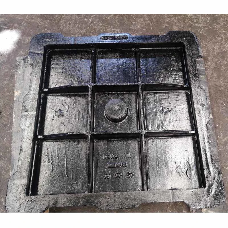 OEM B125 C250 D400 Ductile Iron Square Manhole Sewer Cover