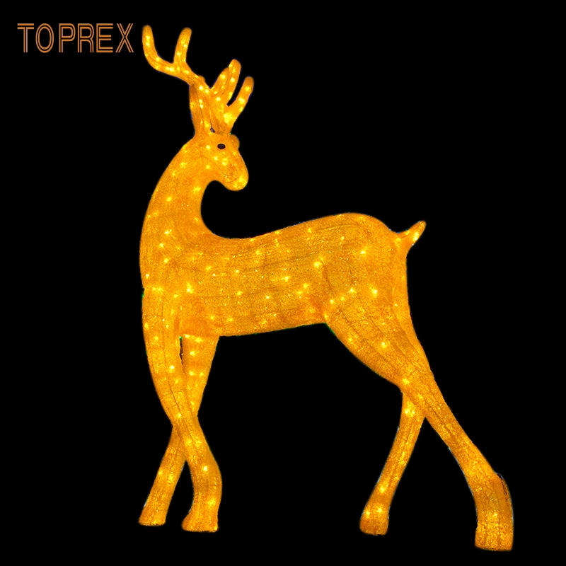 Motivo personalizável de qualidade iluminação Deer Christmas 3D Night Stuff Animal Luz LED