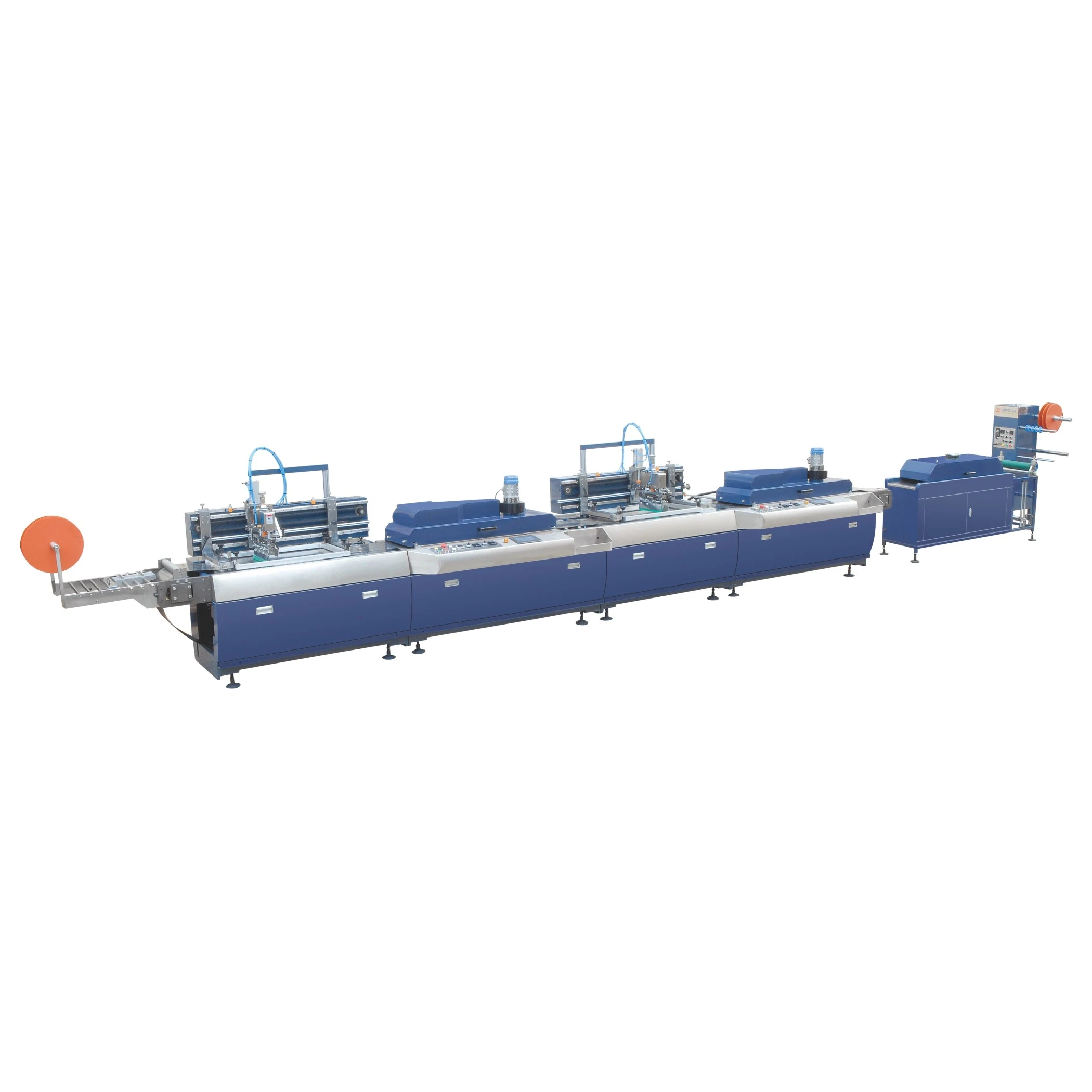 Jd-3002 Automatic 2 Colors Polyester Satin Ribbon Screen Printing Machine Price / Textile Woven Fabric Cloth Label Printing Machine for Heat Transfer Label