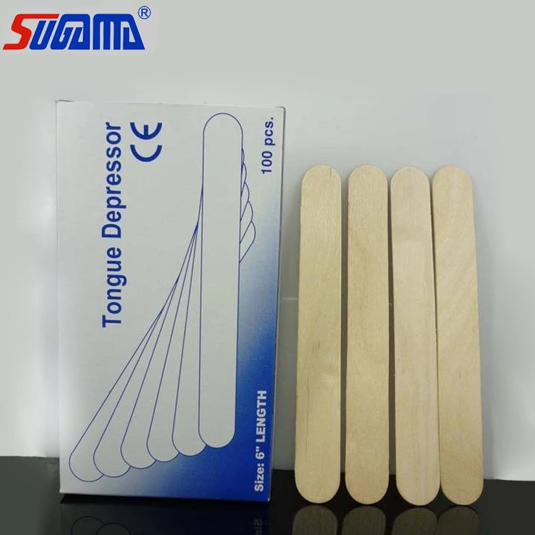 Adults and Children Sterilized Disposable Wooden Tongue Depressor in Hospital