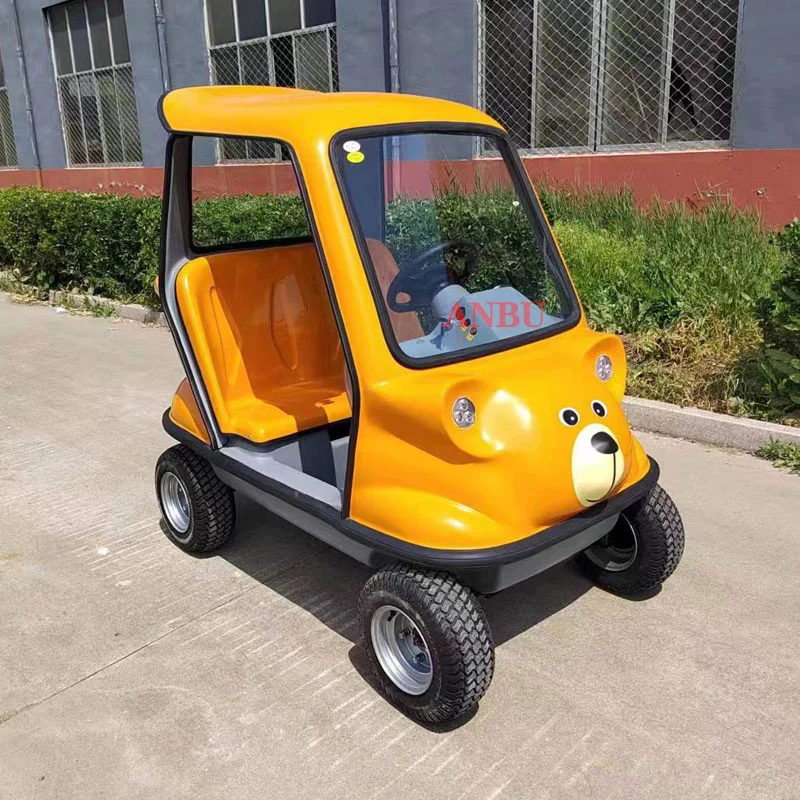 Adult 4-Wheel Electric Vehicle Convertible Tram Travel Scooter